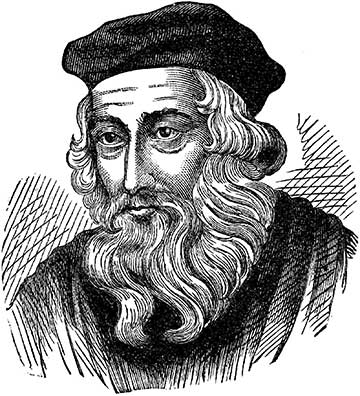 John Wycliffe— (Clipart courtesy FCIT http://etc.usf.edu/clipart)