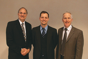 Pastors of Messiah Lutheran Church (Left to Right):  Paul Tiefel, Jr., Caleb Schaller, Bruce Naumann.