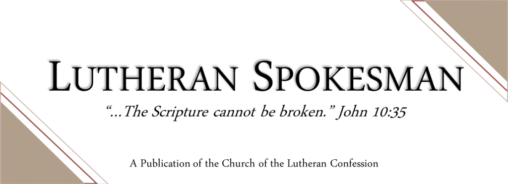 Lutheran Spokesman page head image