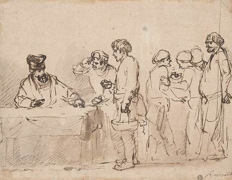 Parable of the Laborers in the Vineyard by Rembrandt