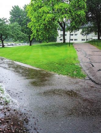 God provided
much-needed rain to west-central Wisconsin in the middle of the
convention