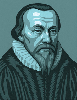 A man with a beard and a ruffled collar is wearing a black robe.

AI generated content